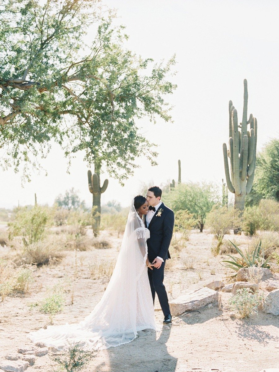 Blue And Copper Southwest Wedding In The Desert