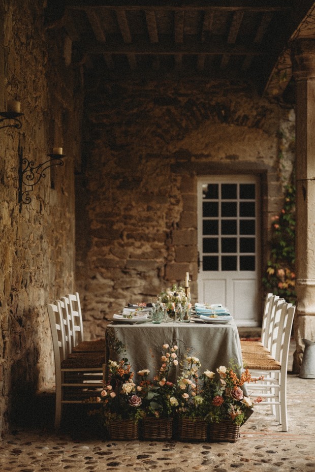sweet garden theme wedding table