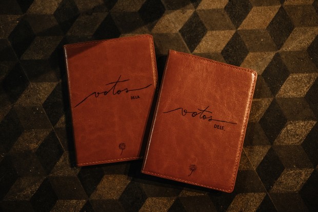 leather bound wedding vow books