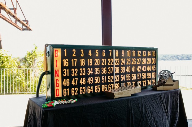 Vintage Bingo sign for wedding
