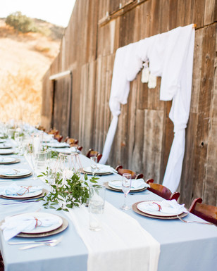 laidback and rustic wedding reception