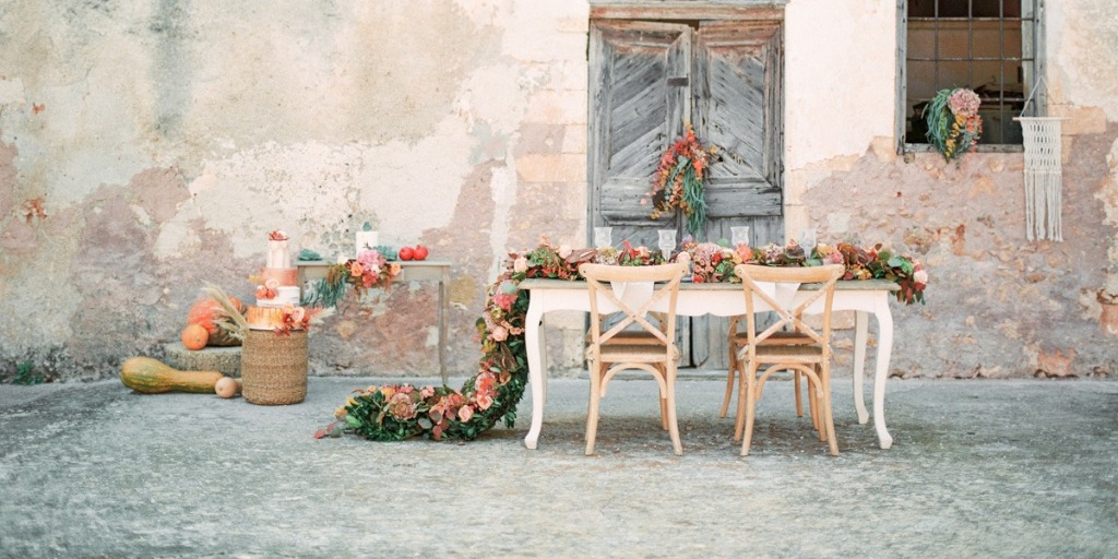 Romantic Late Summer Wedding Inspiration in Crete