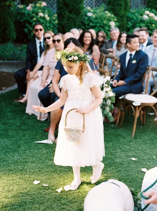 flower girl with flower halo