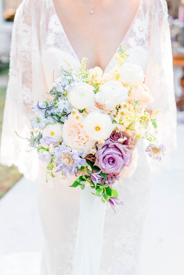 colorblock wedding bouquet