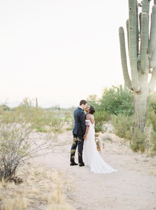 desert wedding portraits