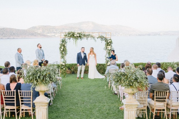 outdoor wedding in Greece