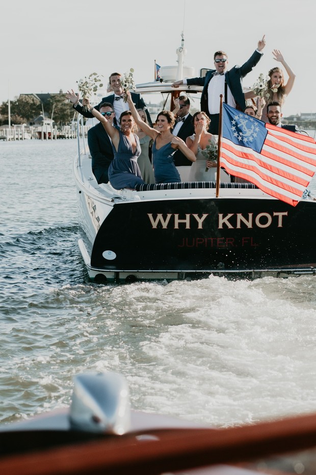 wedding boat ride