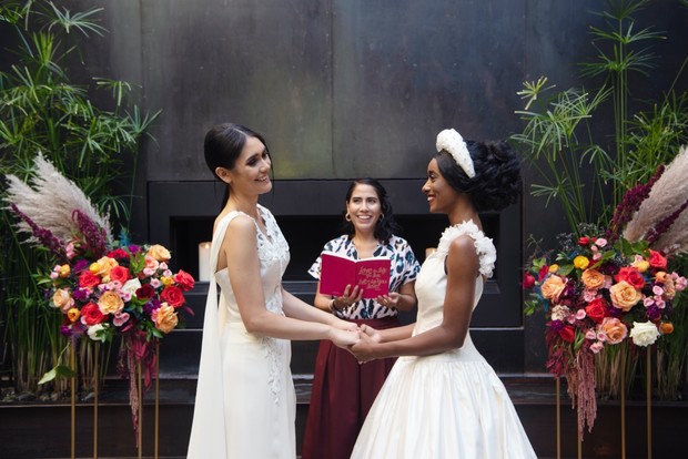 two brides ceremony