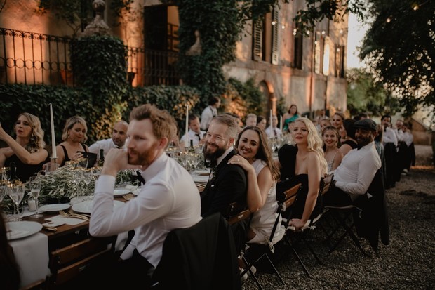 wedding reception in Tuscany Italy