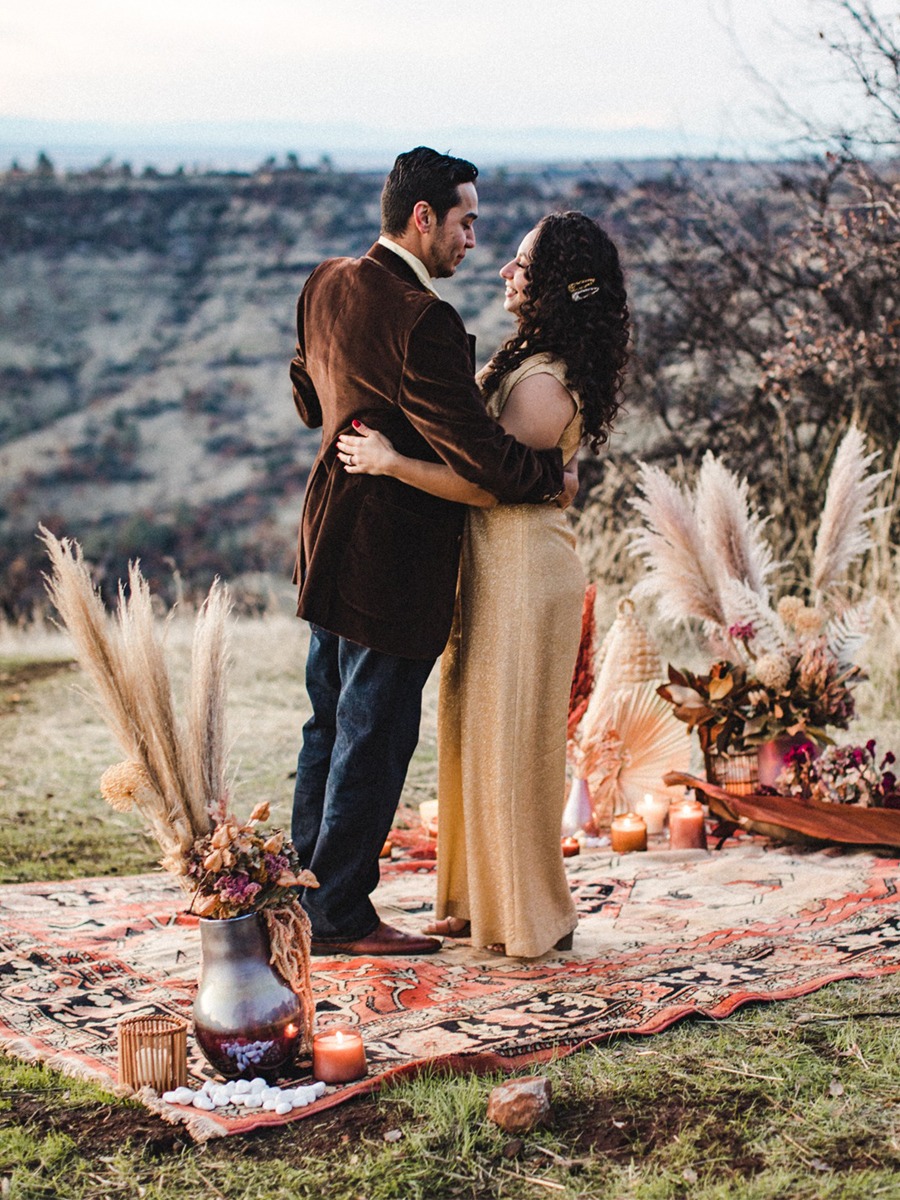 Fall Bohemian Inspired Surprise Proposal