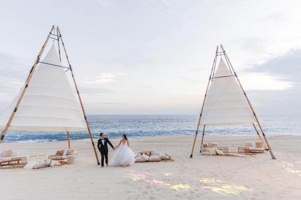 beach wedding tents