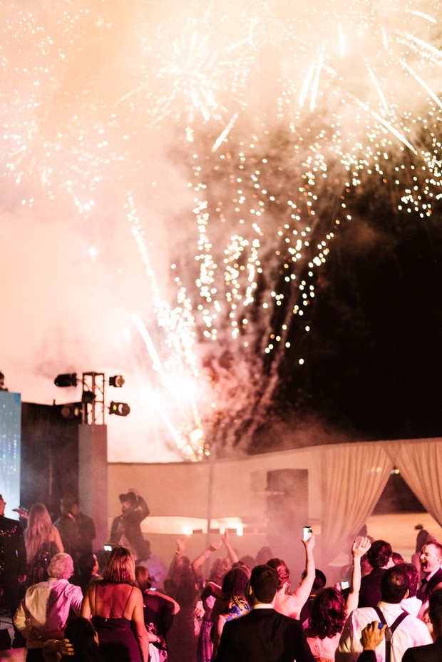 wedding firework show in Mexico