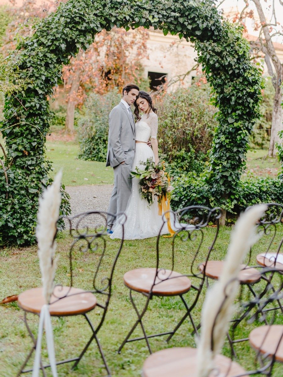 Rustic Hidden Garden Wedding Inspiration In Florence Italy