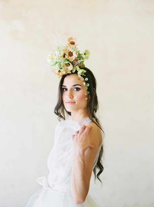 floral fascinator for your bridal look
