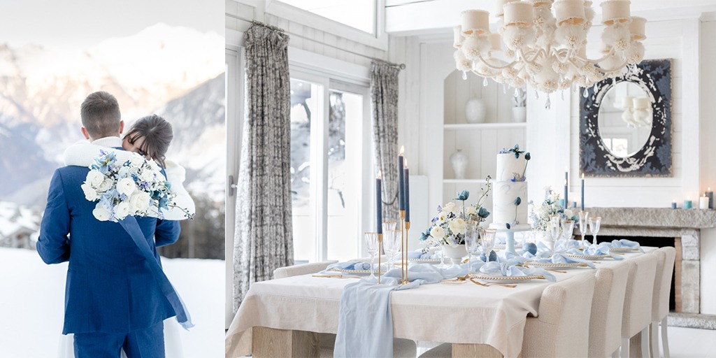 Something Blue Winter Wedding And Elopement Ideas