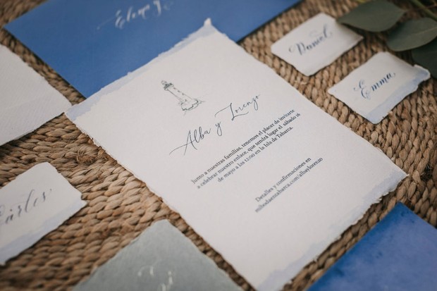 hand lettered wedding invitations