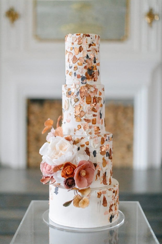 abstract wedding cake
