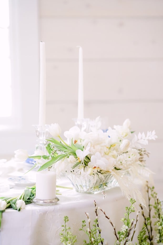 wedding centerpieces with white orchids