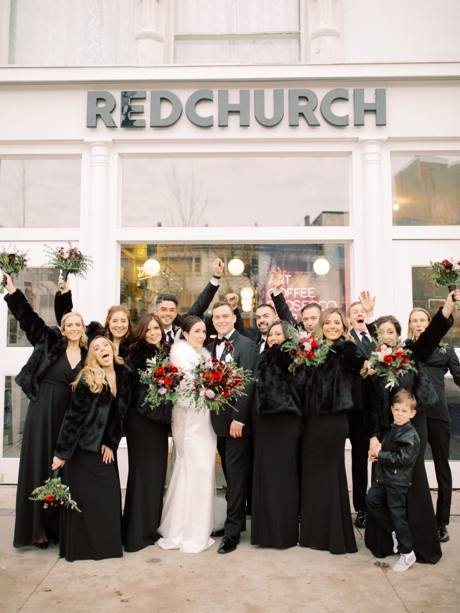 A Moody Modern Winter Wedding Under The Stars