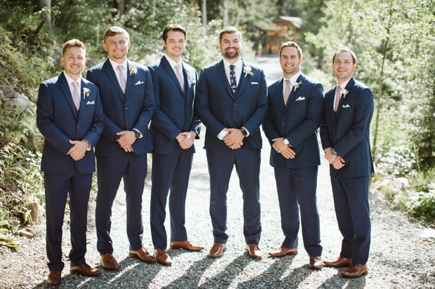 navy blue groomsmen ideas
