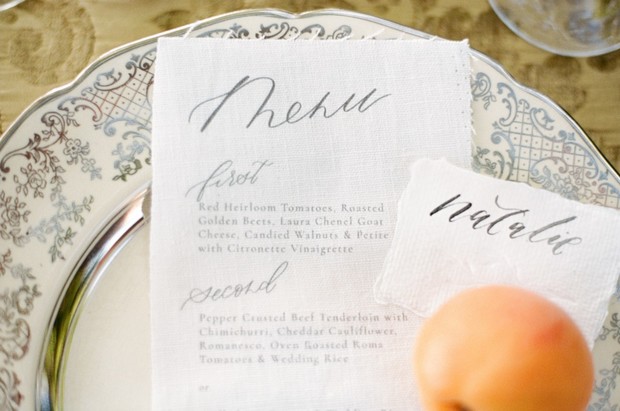 wedding menu