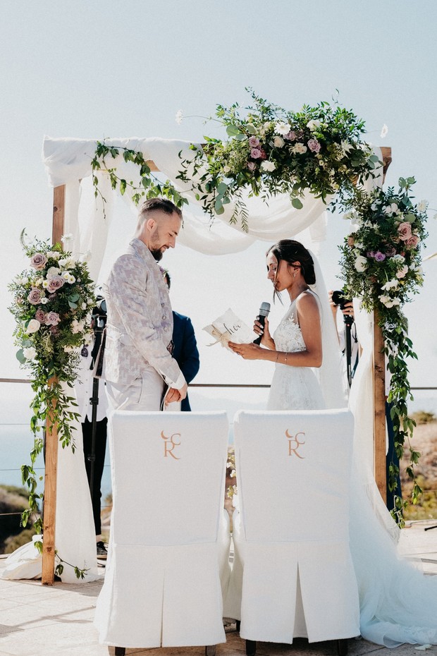 outdoor wedding ceremony in Mallorca