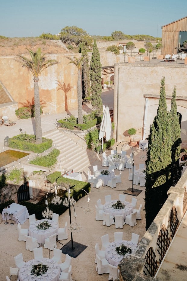 outdoor reception in Mallorca
