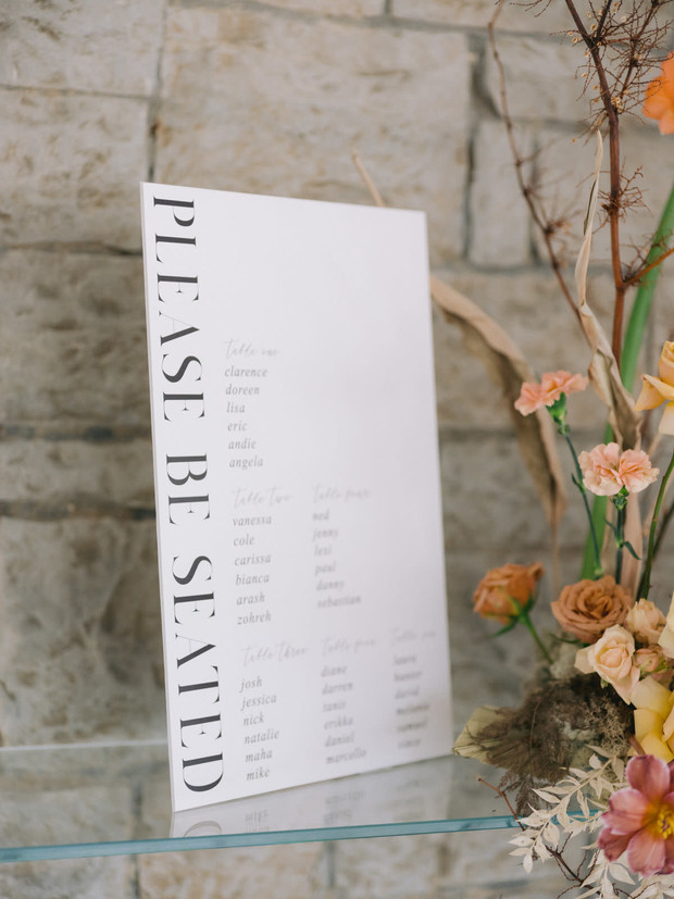 please be seated wedding seating chart