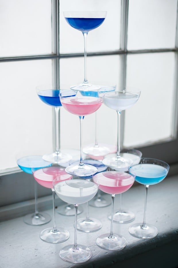 colorful wedding cocktail