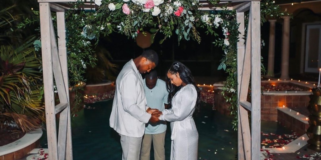 NFL Player Jameis Winston And Breion A. Winston's COVID-19 Wedding