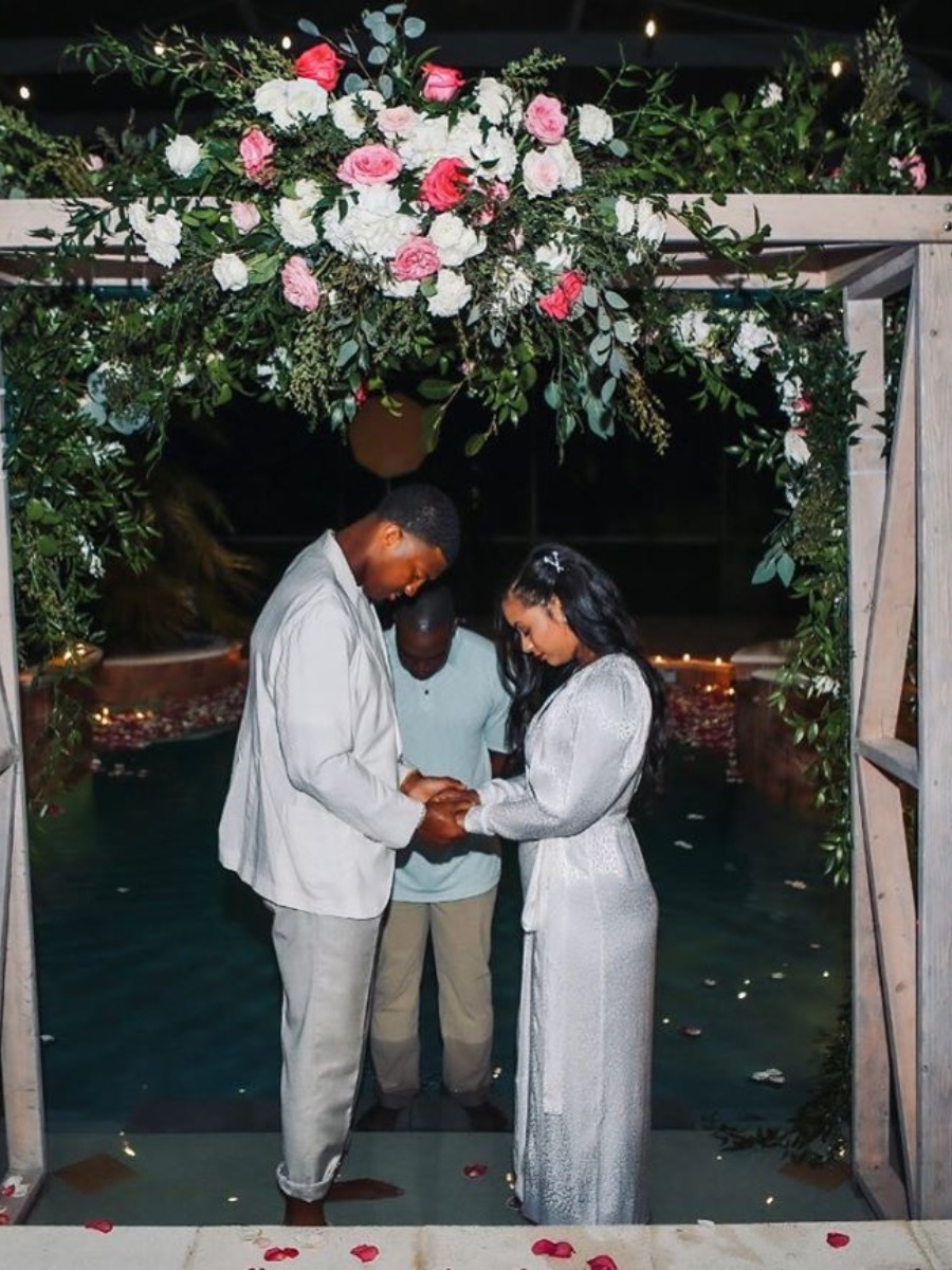 NFL Player Jameis Winston And Breion A. Winston's COVID-19 Wedding