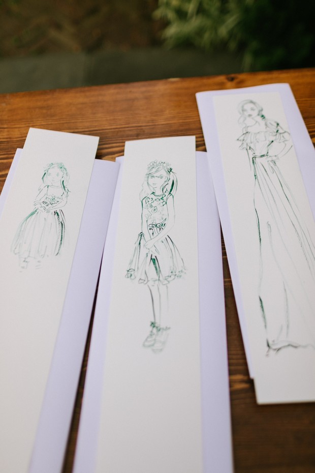 fashion guest drawings favors