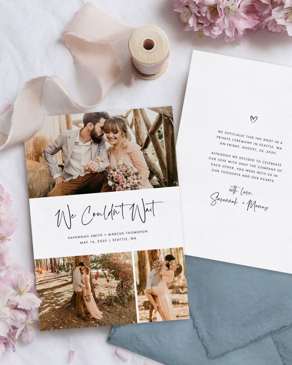 The Sweetest Wedding Announcements If You Didn’t Want to Wait 