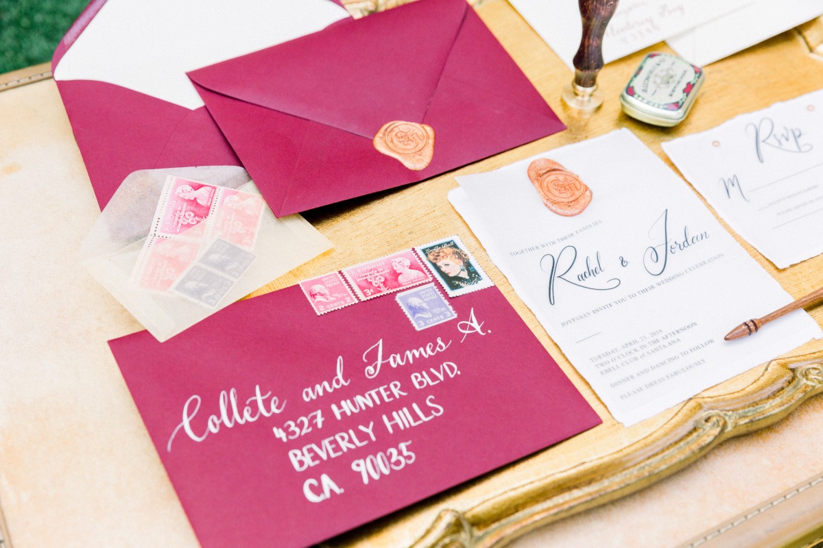 A Rich Jewel Toned Invitation Suite for Your Fall Wedding