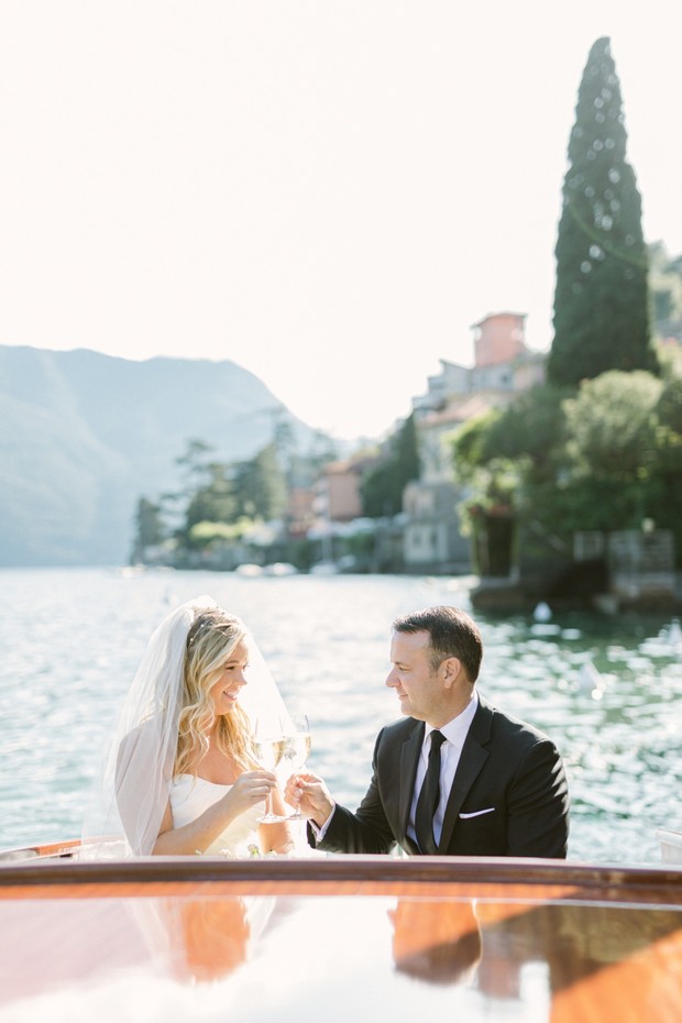 Just married! Destination elopement on Lake Como