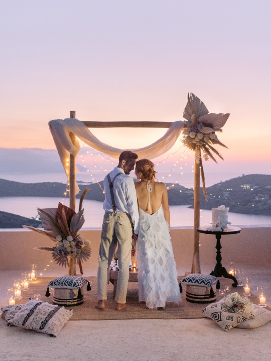 Once In A Blue Moon Wedding In The Greek Isles