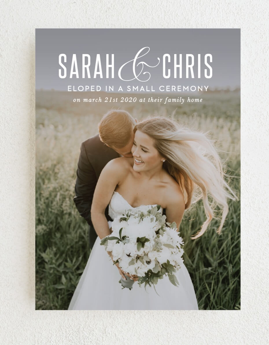 The Sweetest Wedding Announcements If You Didnât Want to Wait