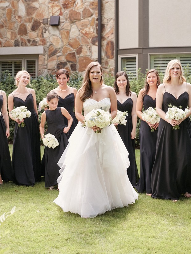 Industrial Meets Organic Black and White Wedding In Alabama