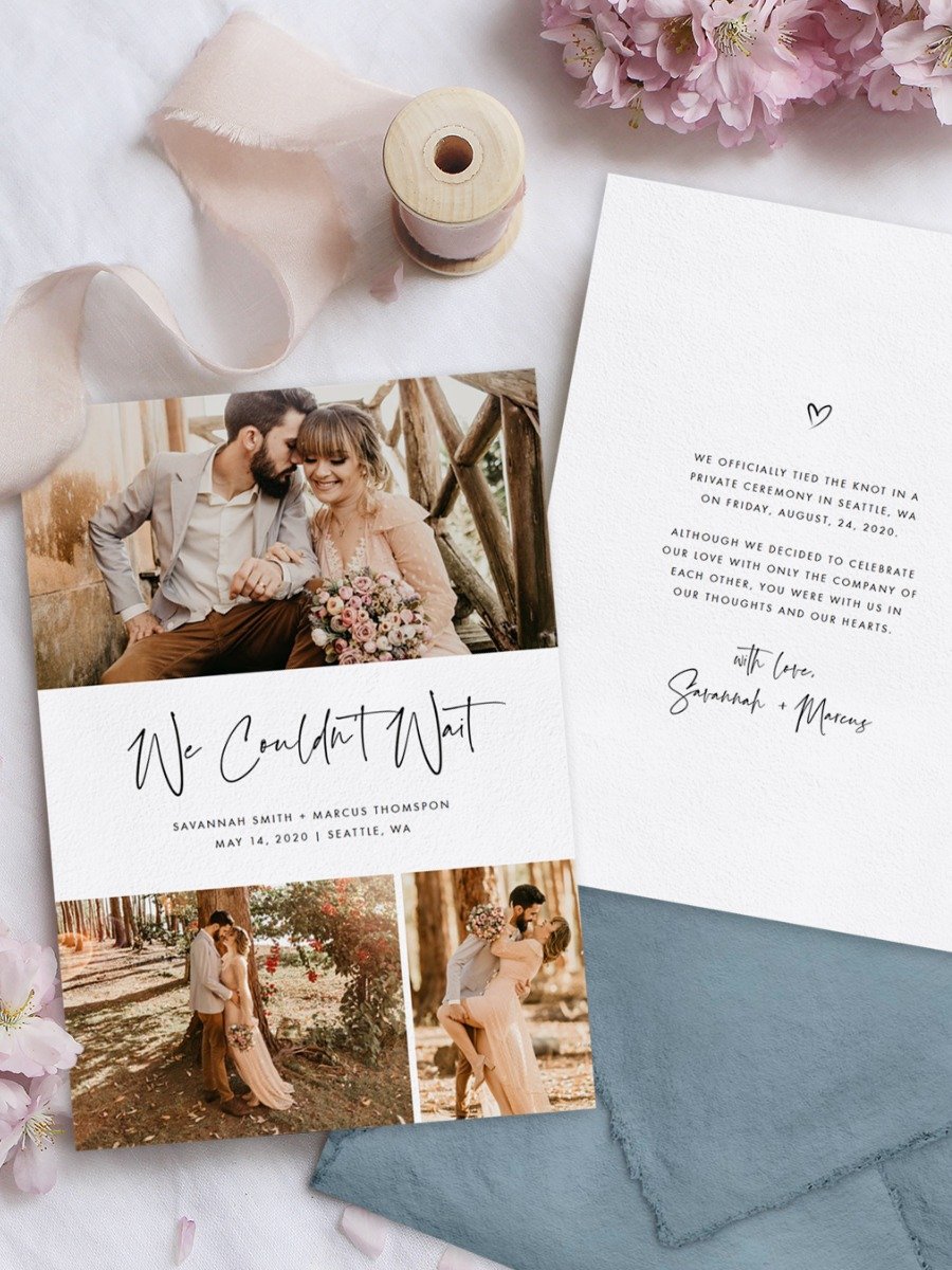 The Sweetest Wedding Announcements If You Didn’t Want to Wait