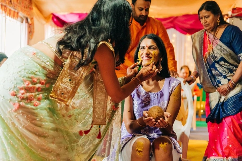 bride at Indian wedding traditions