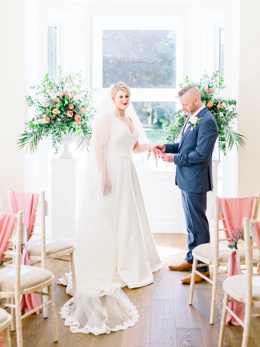 A Delicate All White English Garden Wedding