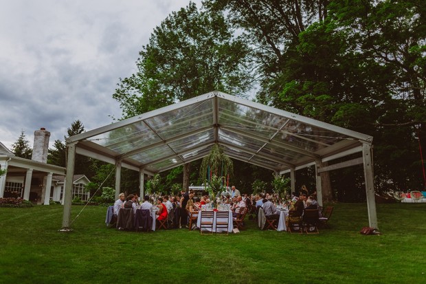 diy backyard wedding reception