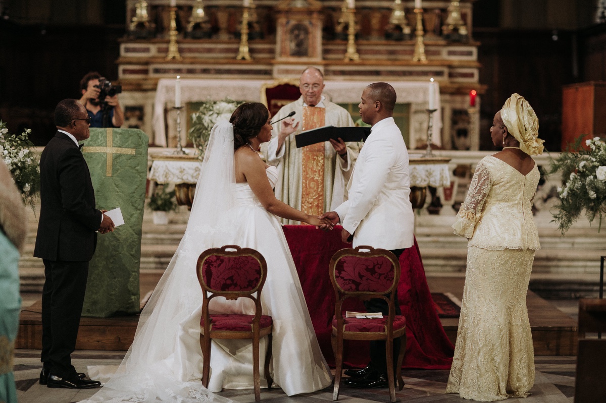Church wedding in Tuscany, Italy