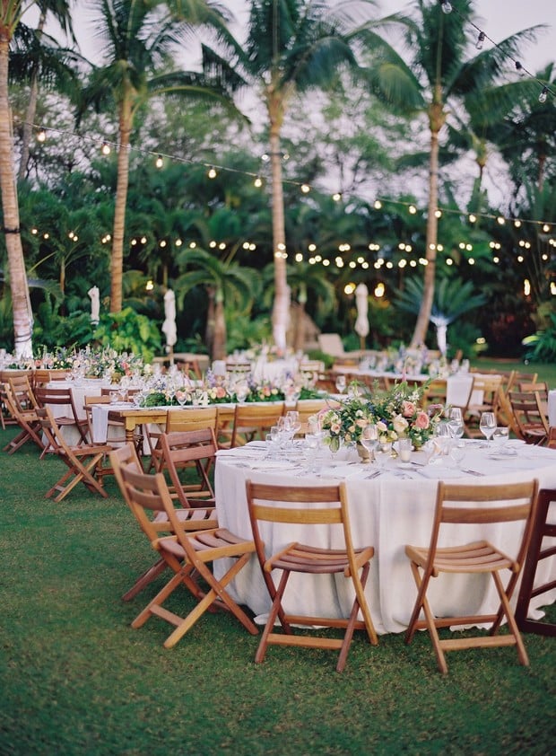 wedding reception in hawaii