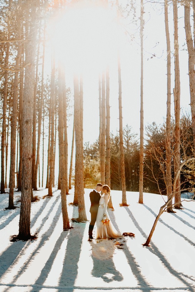 A Warm And Sunny Winter Wonderland Wedding