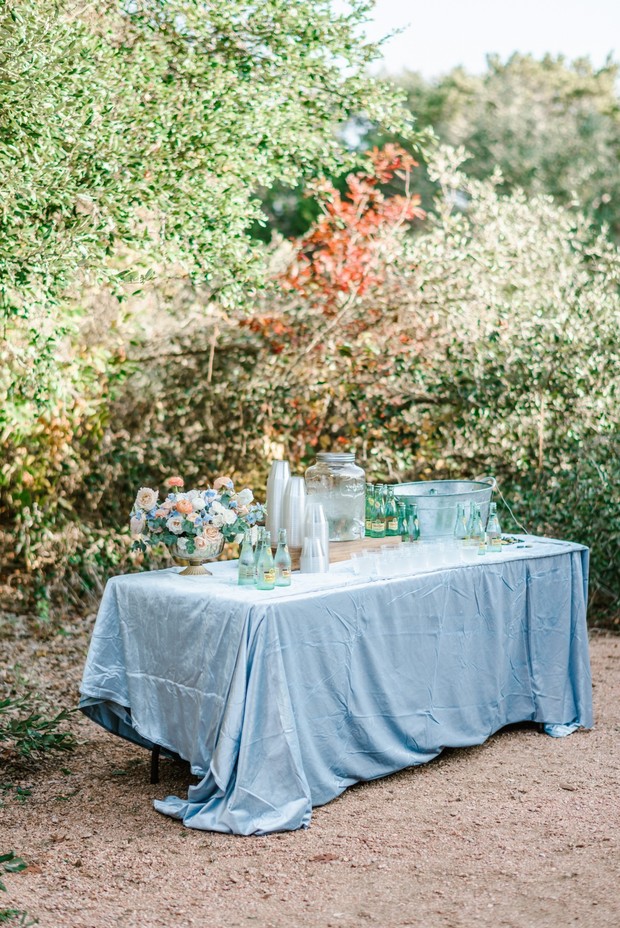 drink station ideas at wedding