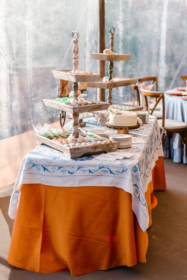 rustic wedding dessert table ideas