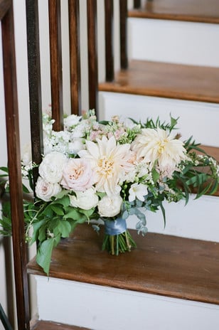 soft blush wedding bouquet