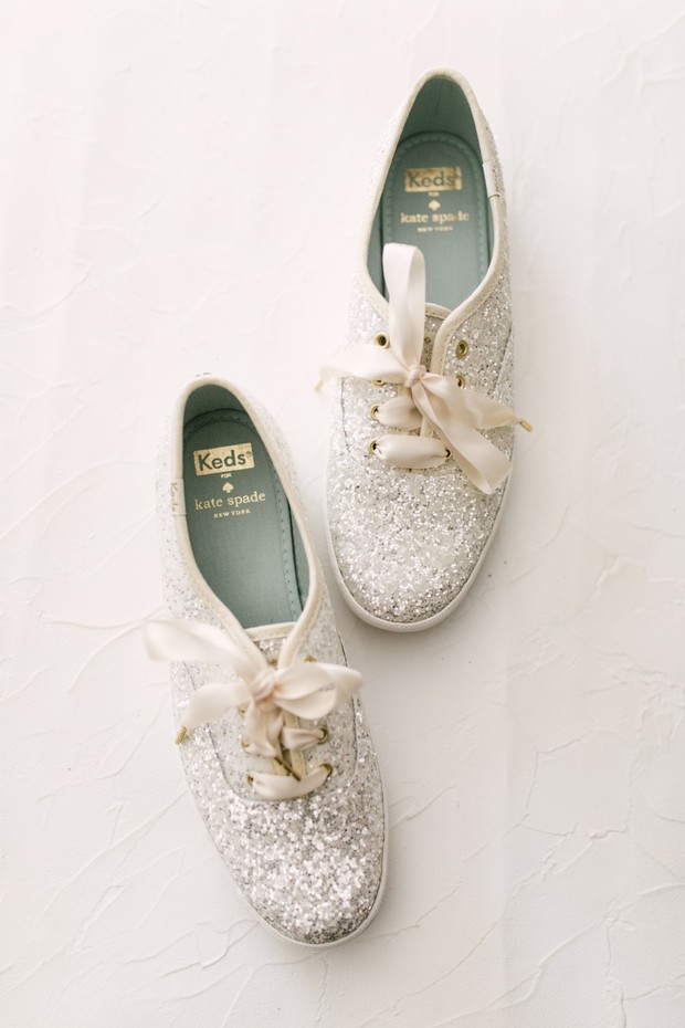 sparkly keds for the bride