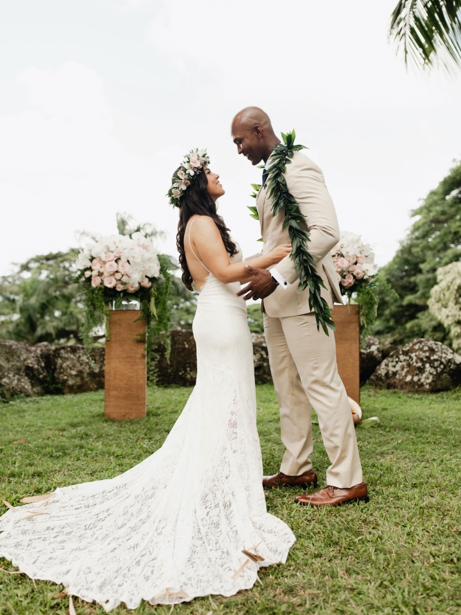 A Romantic Mountainside Wedding For Two On Oahu